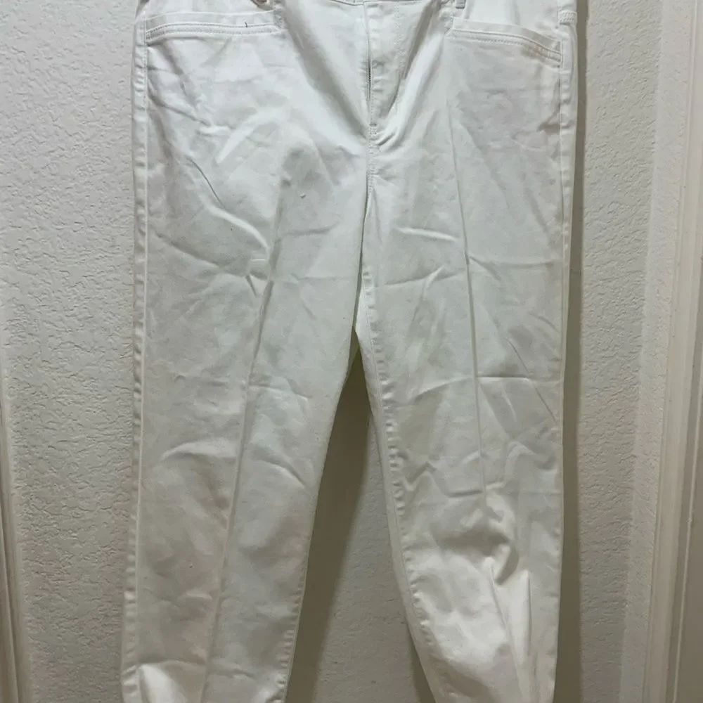 J. JILL 16 stretch Denim Slim Boyfriend Jeans Pants NEW $89 White